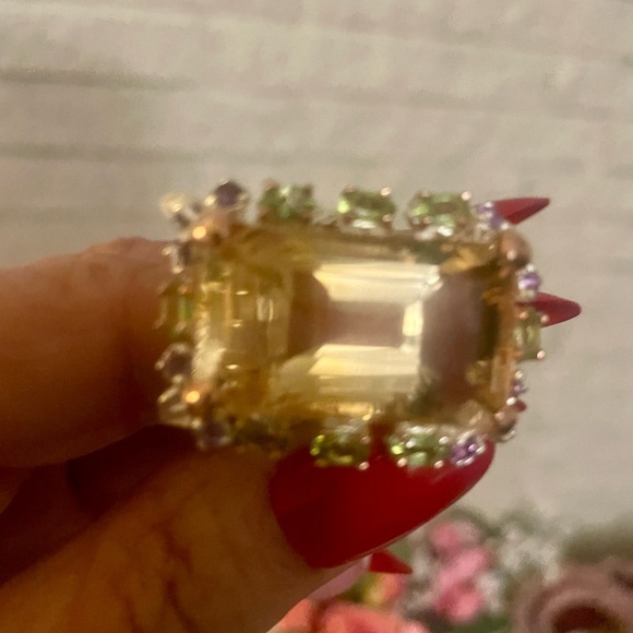 Citrine and gemstone ring - Picture 10 of 16